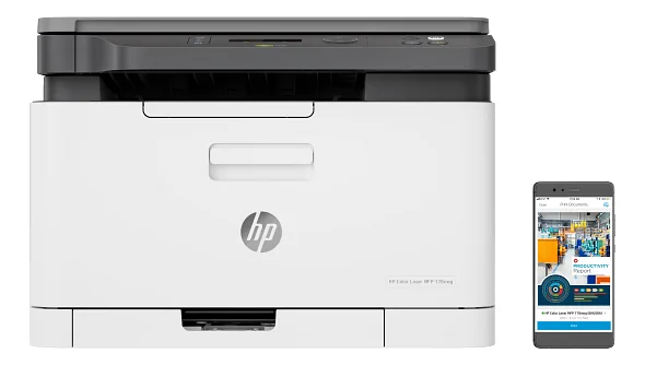 HP Color Laser MFP 178nw 3 en 1 láser color Impresora multifunción láser color HP Color Laser MFP 178nw con WiFi