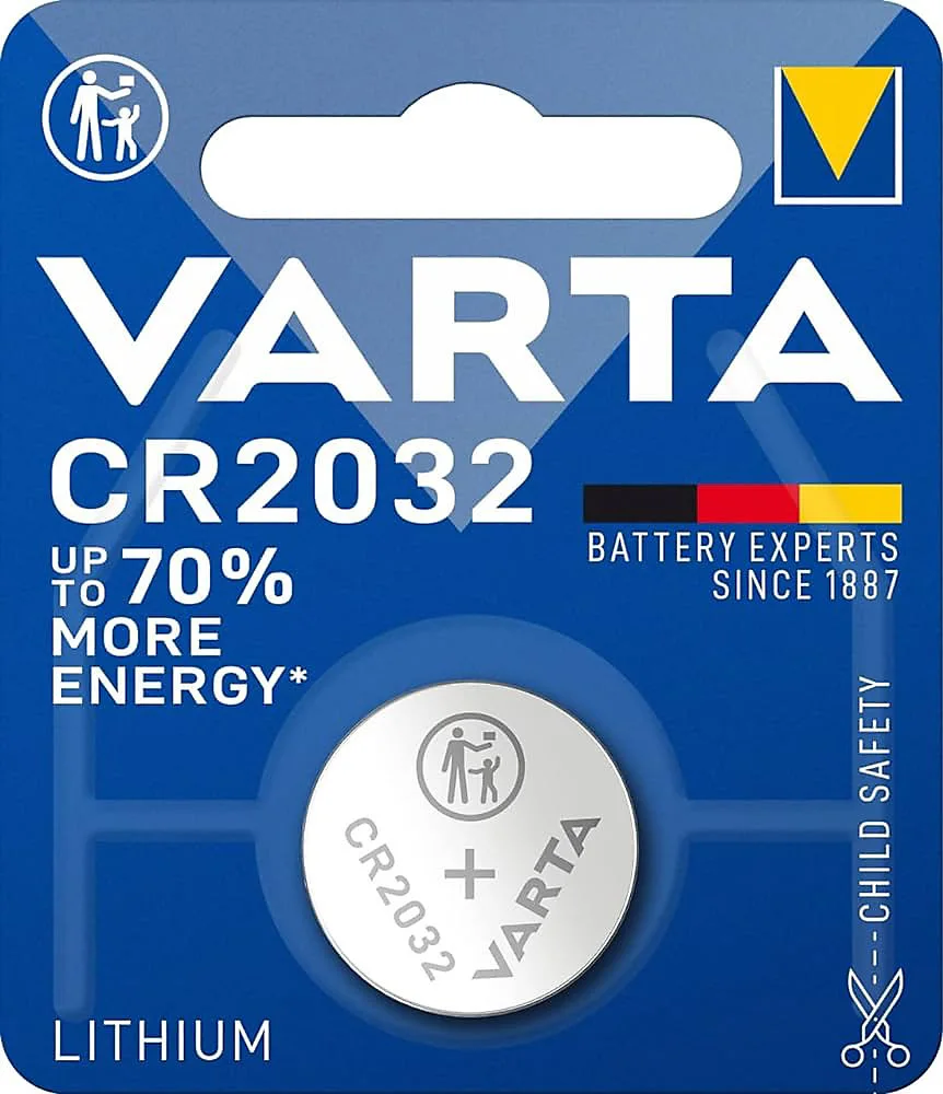 Pila de botón de litio Varta CR2032 de 3 V en blíster individual