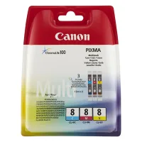 Canon Pack cartuchos CLI-8 3 colores (C/M/Y)