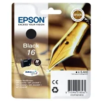 Epson 16 (T1621) cartucho de tinta negro (original)