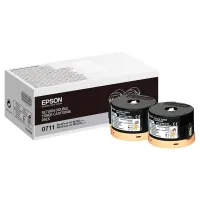Epson S050711 pack 2x toner negro (original)