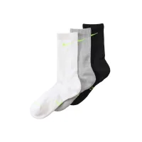 NIKE Calcetines deportivos 'ED ELVD'  gris claro / manzana / negro / blanco