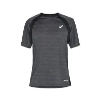 ASICS Camiseta funcional 'ROAD'  negro / negro moteado / blanco