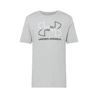 UNDER ARMOUR Camiseta funcional 'FOUNDATION'  gris / negro / blanco