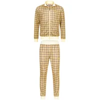 LONSDALE Chándal 'Seabrook'  marrón / amarillo / amarillo pastel / negro