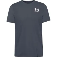 UNDER ARMOUR Camiseta funcional 'Heatgear Fitted'  gris oscuro / blanco