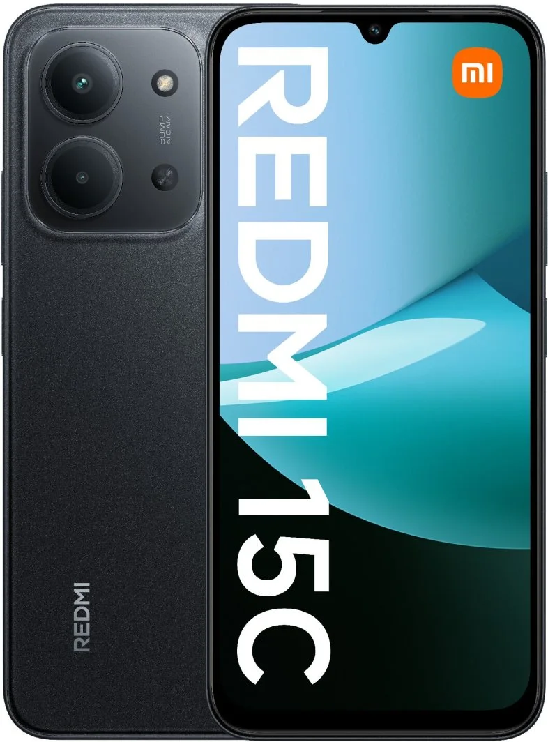Xiaomi Redmi 15C 4G de 128 GB en color negro