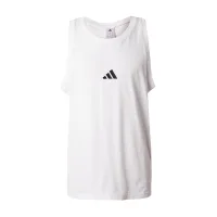ADIDAS SPORTSWEAR Camiseta funcional 'ESSENTIALS SMALL LOGO SINGLE JERSEY TANK'  negro / blanco
