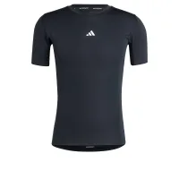 ADIDAS PERFORMANCE Camiseta funcional 'Techfit Compression'  negro / blanco