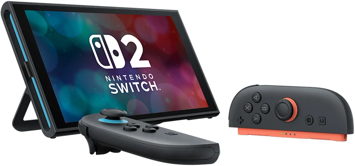 Nintendo Switch 2 de 256 GB con batería extraíble y Joy-Con 2 azul y rojo neón