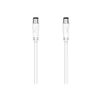 Cable de antena - Hama 00205045, 90 dB, 1.5 m, Doble blindaje, Blanco