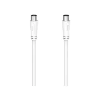 Cable de antena - Hama 00205046, Coaxial, 90 dB, 3 m, Blanco