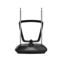 Antena TV Interior - Hama 221082, DVB-T/DVB-T2, Negro