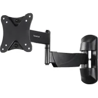 Soporte TV - Hama 220825, 10"-26", Giratorio, 66 cm, VESA 100x100, Hasta 25 kg, Negro