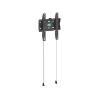 Soporte TV - ISY ITV 1000, 19" a 48", VESA de 75 x mm 200 mm, Fijo, Distancia pared 2.5 cm, Negro