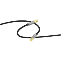 Cable coaxial - ISY ISA-9027, 1.5 metros, 120DB, Chapado en oro, Negro