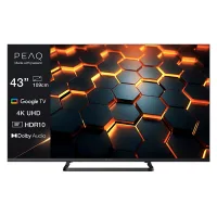 TV LED 43" - PEAQ PTV 43GU-5026C, UHD 4K, DVB-T2 (H.265), Direct LED, Negro