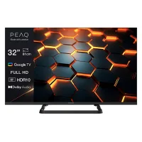 TV LED 32" - PEAQ PTV 32GF-5026C, Full-HD, Smart TV, DVB-T2 (H.265), HDR10, Dolby Audio, Triple Tuner, Negro