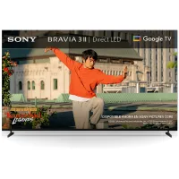 TV LED 85" - Sony BRAVIA 3 II, Direct LED, 4K UHD HDR, Google Smart TV, Gaming PS5, Dolby Atmos/Vision, Chromecast, Apple AirPlay, 120Hz, K-85XR35M2