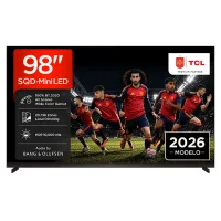 TV SQD-Mini LED 98" - TCL 98X11L, UHD 4K, SQD-Mini, Smart con Google TV, Diseño ultradelgado, Negro