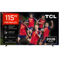 TV RGB Mini LED 115" - TCL 115RM9L, UHD 4K, AiPQ Pro Processor, Smart con Google TV, 144 Hz, Negro