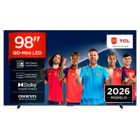 TV QD-Mini LED 98" - TCL 98P8L, UHD 4K, AiPQ Pro Processor, Smart TV, DVB-T2, Negro