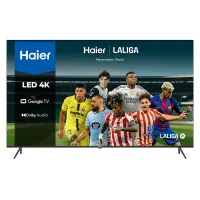 TV LED 55" - Haier K80 Series H55K800UX, Direct 4K HDR10, Google TV, Dolby Audio, Negro