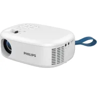 Proyector - Philips NPX113, True HD 720p, 30000 h, hasta 65", LED, HDMI, Blanco