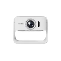 Proyector - Prixton Renoir, 1920 x 1080 pixels, 30.000h, Full-HD, WiFi, Compatible con Chromcast y plataformas Streaming, Autofocus, Blanco