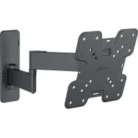 Soporte TV - Vogels TVM 1249, 19"-43", Doble brazo, Giratorio 180º, VESA 75 mm x mm-200 200 mm, Negro