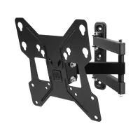 Soporte TV - One For All WM 2251, de 13" a 40" pulgadas, Inclinable, 2 brazos, Negro