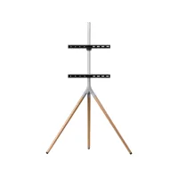Soporte TV - One For All WM7472, De pie tipo trípode, 32" a 65", Hasta 30 kgs, Madera y plata