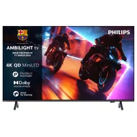 TV Mini LED 75" - Philips Ambilight 75MLED920 4K QD MiniLED 189cm Smart Dolby Vision y Atmos Titan OS, Negro