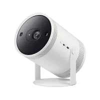 Proyector - Samsung The Freestyle SP-LFF3CLAXXXE, Full-HD, Smart TV hasta 100", Diseño 360º, Calibración Automática, Blanco