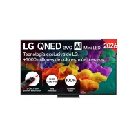 TV QNED Mini LED 65" - LG 65QNED86B6B, UHD 4K, Procesador Inteligente α8 AI Processor 4K Gen3, Smart TV, DVB-T2 (H.265), Negro