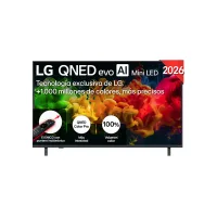 TV QNED Mini LED 50" - LG 50QNED81B6C, UHD 4K, Procesador Inteligente α7 AI Processor 4K Gen9, Smart TV, DVB-T2 (H.265), Negro
