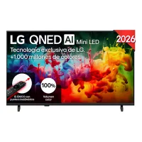 TV QNED Mini LED 43" - LG 43QNED72B6B, UHD 4K, Procesador Inteligente α7 AI Processor 4K Gen9, Smart TV, DVB-T2 (H.265), Negro