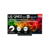 TV QNED Mini LED 55" - LG 55QNED81B6A, UHD 4K, Procesador Inteligente α7 AI Processor 4K Gen9, Smart TV, DVB-T2 (H.265), Negro