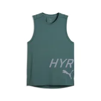 PUMA Camiseta funcional  gris / verde hierba