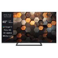 TV LED 40" - PEAQ PTV 40GF-5026C, Full-HD, Smart TV, DVB-T2 (H.265), HDR10, Dolby Audio, Triple Tuner, Negro