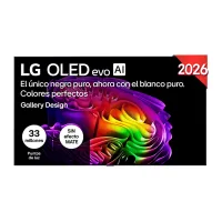 TV OLED 97" - LG OLED97G64LW, evo 4K, Procesador Inteligente α11 AI Processor 4K Gen3, Smart TV, DVB-T2 (H.265), Gallery Design, Negro