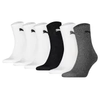 PUMA Calcetines deportivos  gris oscuro / negro / blanco