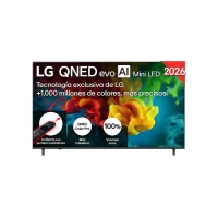 TV QNED Mini LED 75" - LG 75QNED82B6A, UHD 4K, Procesador Inteligente α8 AI Processor 4K Gen3, Smart TV, DVB-T2 (H.265), Negro
