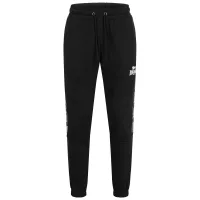 LONSDALE Pantalón deportivo 'Grutness'  negro / blanco