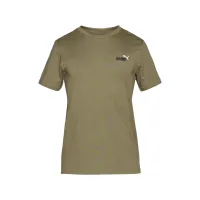 PUMA Camiseta funcional 'ESS No. 1'  caqui / negro / blanco