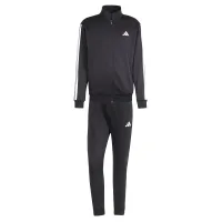 ADIDAS SPORTSWEAR Chándal '3-STRIPES FLEECE'  negro / blanco