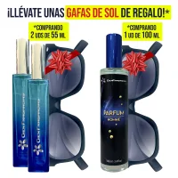 PERFUME LE HOMME DE JEAN GOLTIE DE EQUIVALENCIA - PARA HOMBRES - REF. 132 CIEN FRAGANCIAS + GAFAS DE SOL DE REGALO*. Comprando 2 unidades de 55 ml o 1 unidad de 100 ml.