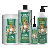Pack Completo Rapunzel Dona Flora: Shampoo, Mascarilla, Leave In y Tónico para el Cuidado del Cabello