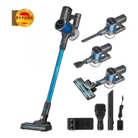 NARVI Aspirador Inalámbrico con Motor 250W, Batería Recargable y Extraíble,  Luz LED detección de polvo, Succión 100AW, Filtro HEPA y Cepillo Motorizado Anti enredos.  Ref. NVAC 10