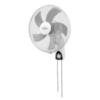 Orbegozo WF 1040 Ventilador de Pared 40 cm con Mando por Cadena – 45W, 3 Velocidades, 5 Aspas Aerodinámicas, Cabezal Oscilante y Rejilla de Seguridad